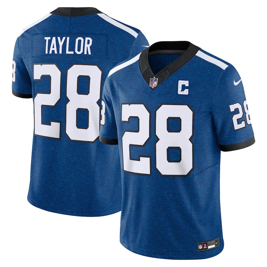 Men Indianapolis Colts #28 Jonathan Taylor Nike Royal Indiana Nights Alternate Vapor F.U.S.E. Limited NFL Jersey->indianapolis colts->NFL Jersey